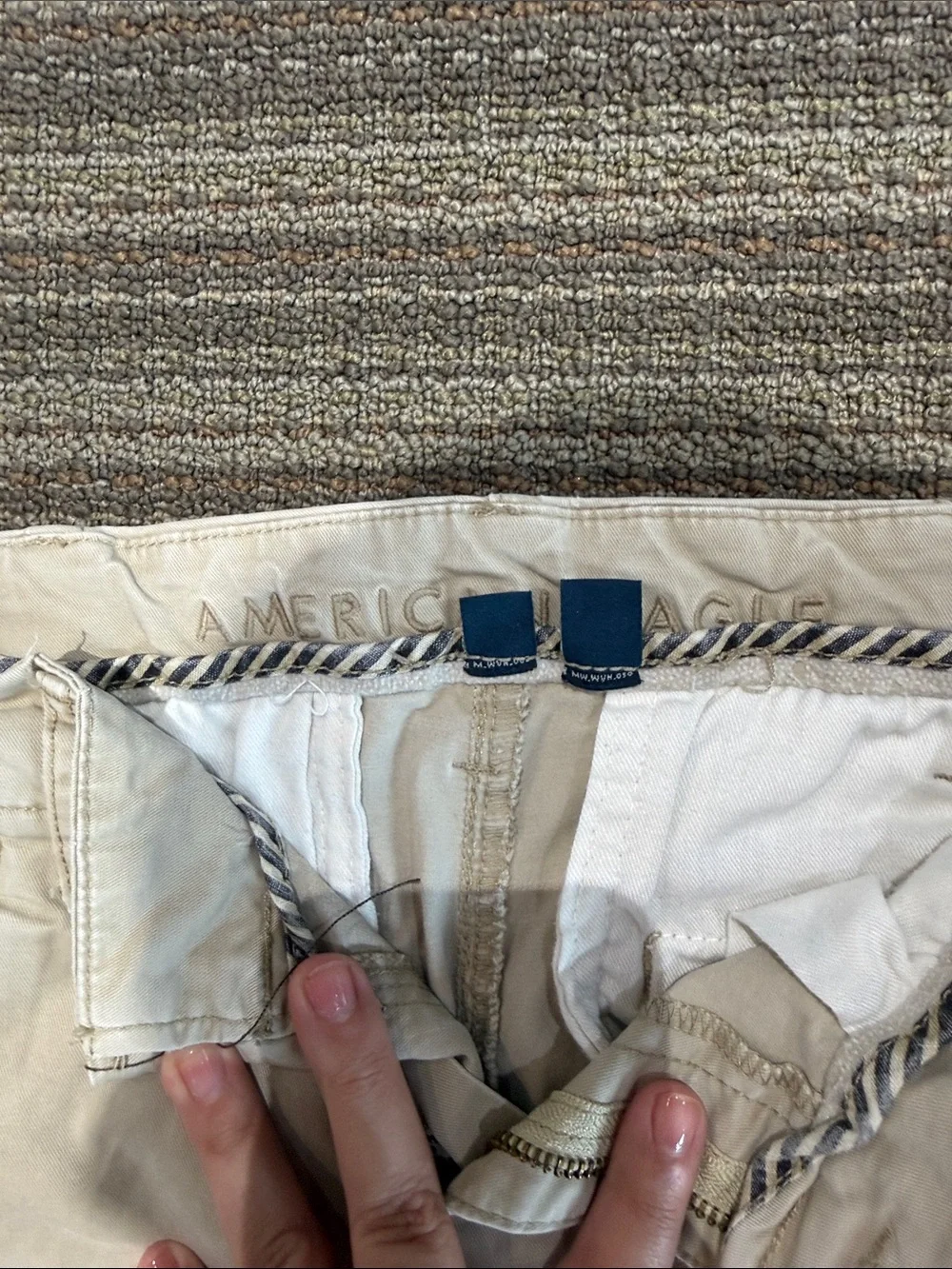 American Eagle Outfitters Light Beige Chino Pants